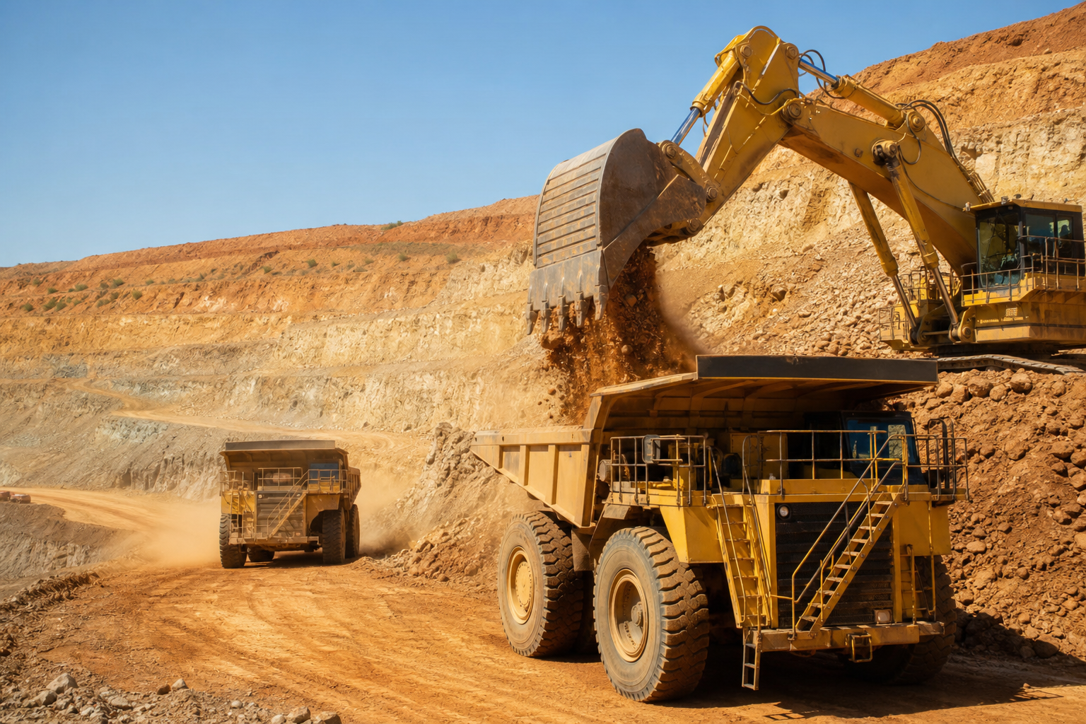 Industrial mining operations in Australia